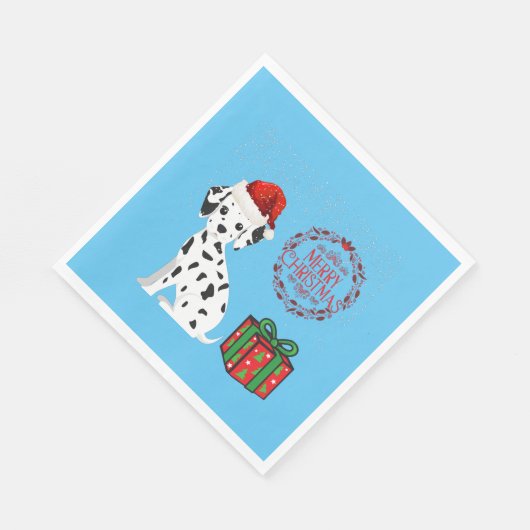 Serviette En Papier Noël Dalmatien & cadeaux serviettes en papier! (Coin)