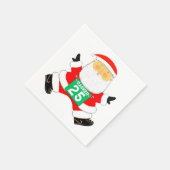 Serviette En Papier Noël de coureur de Noël en course (Coin)