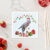 Serviette En Papier Noël de Dinosaur (En situation)