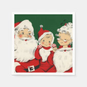 Serviette En Papier Noël de la famille père Noël (Devant)