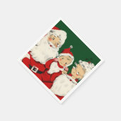 Serviette En Papier Noël de la famille père Noël (Coin)