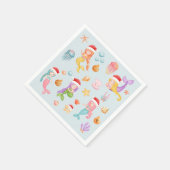 Serviette En Papier Noël de la mère (Coin)