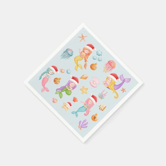 Serviette En Papier Noël de la mère (Coin)