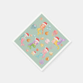 Serviette En Papier Noël de la mère (Coin)