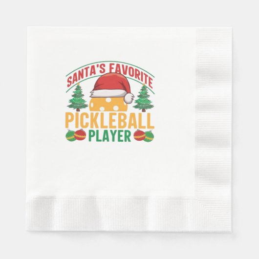 Serviette En Papier Noël de Pickball (Devant)