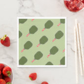 Serviette En Papier Noël de Pickleball (En situation)