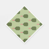 Serviette En Papier Noël de Pickleball (Coin)