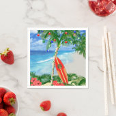 Serviette En Papier Noël de plage (En situation)