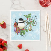 Serviette En Papier Noël de poulet d'hiver (En situation)
