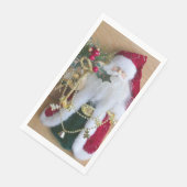 SERVIETTE EN PAPIER NOËL DÉCORATIF PÈRE NOËL (Coin)