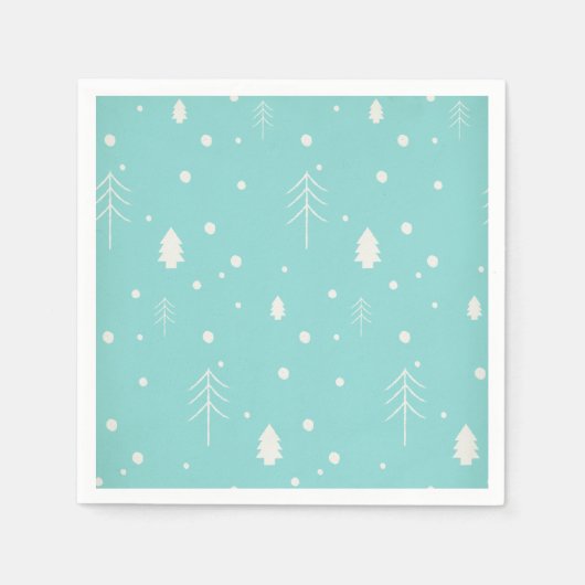 Serviette En Papier Noël des bois (Devant)