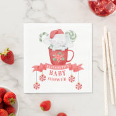 Serviette En Papier Noël des éléphants blancs | BABY SHOWER (En situation)