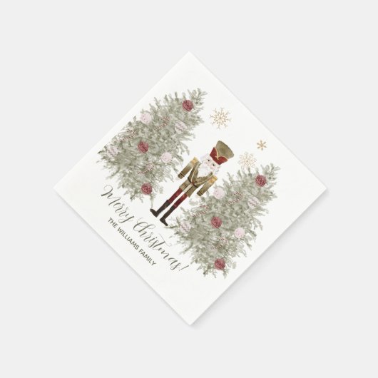 Serviette En Papier Noël des noisettes (Coin)