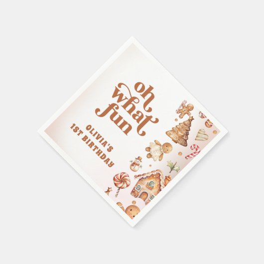 Serviette En Papier Noël d'hiver Cookie fête d'anniversaire (Coin)