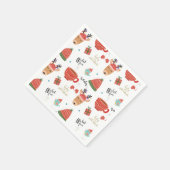 Serviette En Papier Noël d'hiver froid Russe Kraft Fête de vacances (Coin)
