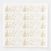 Serviette En Papier Noël doré (Devant)