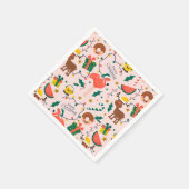 Serviette En Papier Noël drôle (Coin)