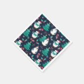 Serviette En Papier Noël drôle (Coin)