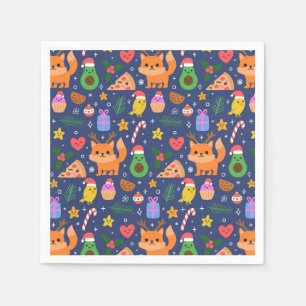 Serviette En Papier Noël drôle