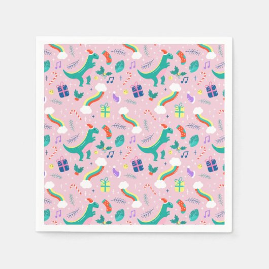 Serviette En Papier Noël drôle (Devant)