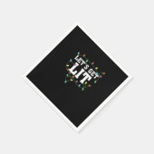 Serviette En Papier Noël Drôle Mignonne Faisons Lit (Coin)