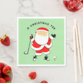 Serviette En Papier Noël du golf (En situation)