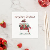 Serviette En Papier Noël du pays (En situation)