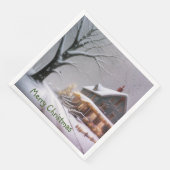 Serviette En Papier Noël du pays (Coin)