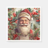 Serviette En Papier Noël du Père Noël Saint Nicolas (Devant)