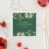 Serviette En Papier Noël élégant (En situation)