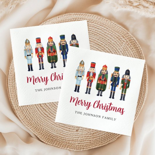 Serviette En Papier Noël Elegant Nutcracker