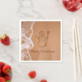 Serviette En Papier Noël en été (En situation)