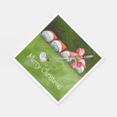 Serviette En Papier Noël en fer de golf avec beaucoup de golfeur Ball (Coin)