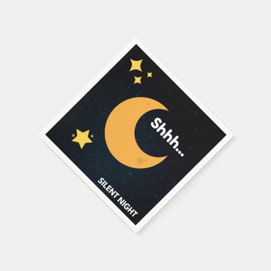 Serviette En Papier Noël en images - Soirée silencieuse (Coin)