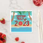 Serviette En Papier Noël en juillet 2023 Watermelon Beach (En situation)