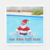 Serviette En Papier Noël en juillet Anniversaire ou fête de la piscine (Devant)