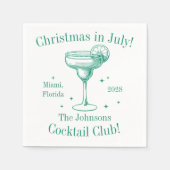 Serviette En Papier Noël en juillet Cocktail Party (Devant)