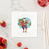 Serviette En Papier Noël en juillet Été Père Noël Lunettes de soleil H (En situation)