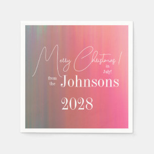 Serviette En Papier Noël en juillet Fête de la famille