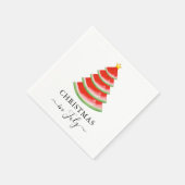 Serviette En Papier Noël en Juillet Pastèque (Coin)