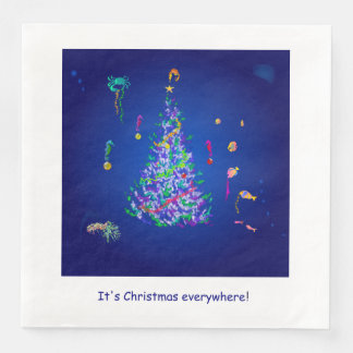 Serviette En Papier Noël en mer profonde