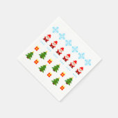 Serviette En Papier Noël en pixel art (Coin)