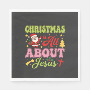Serviette En Papier Noël est tout sur Jésus Rétro