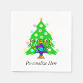 Serviette En Papier Noël et Hanoukka (Devant)