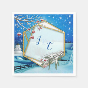 Serviette En Papier Noël et Nouvel An 2024