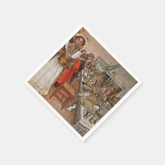 Serviette En Papier Noël Eve Julaftonen (Coin)