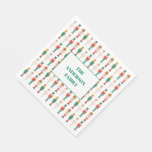 Serviette En Papier Noël Festif Noisette Noël (Coin)