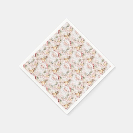 Serviette En Papier Noël Festif Père Noël (Coin)