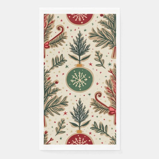 Serviette En Papier noël fête napkin (Devant)