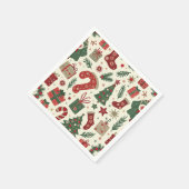 Serviette En Papier noël fête napkin (Coin)